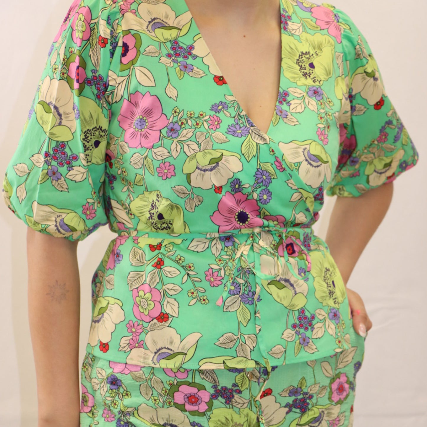 Blümchen-Bluse aus Baumwolle