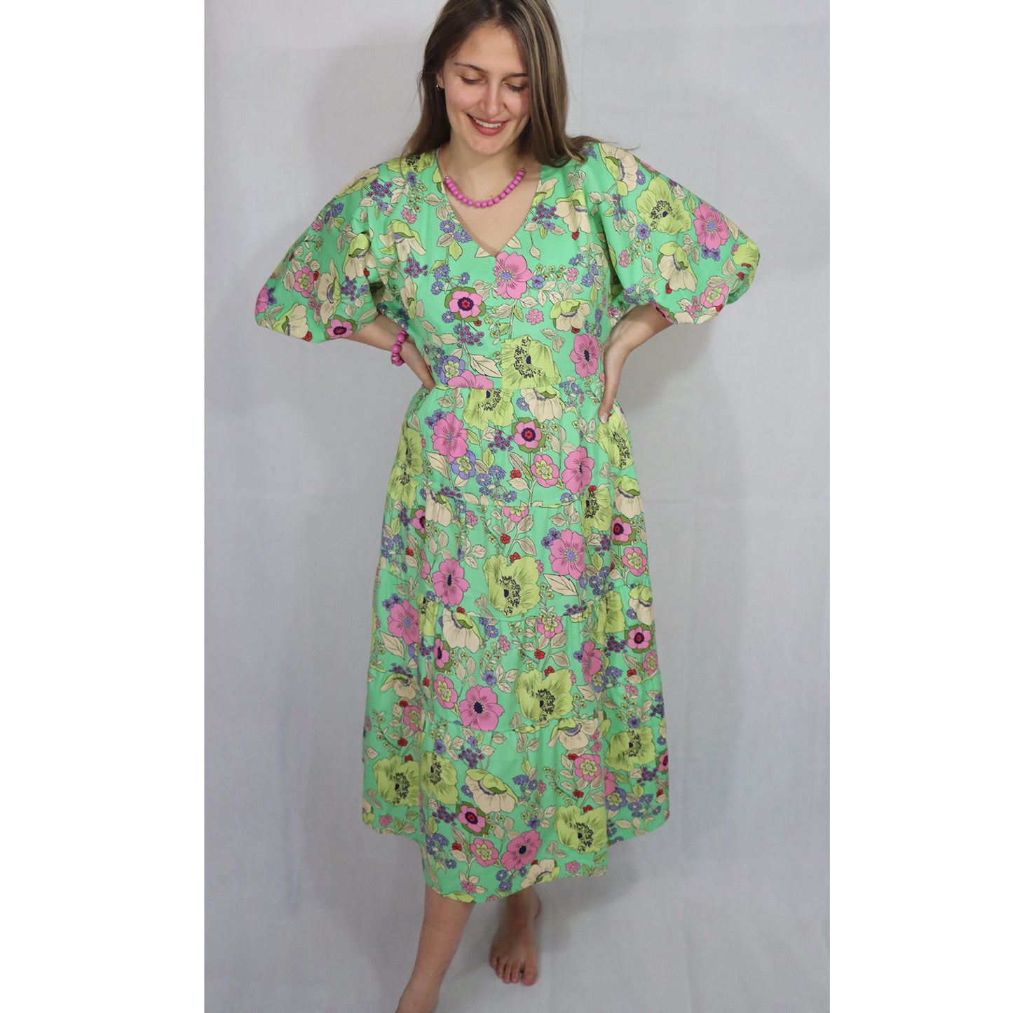 Blumenkleid aus Baumwolle
